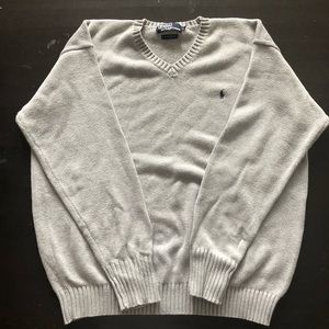 Ralph Lauren Polo Grey V neck sweater